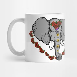 Elephant Floral Mug